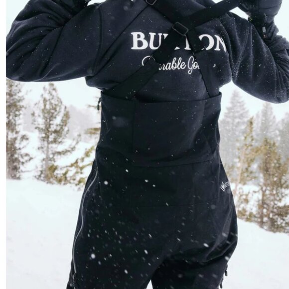 Burton Women's AK Gore Kimmy Bib Pants, 2L , Size XL, True Black #21284100001 - Picture 3 of 4